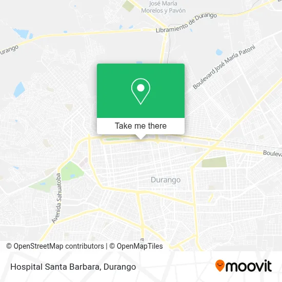 Hospital Santa Barbara map