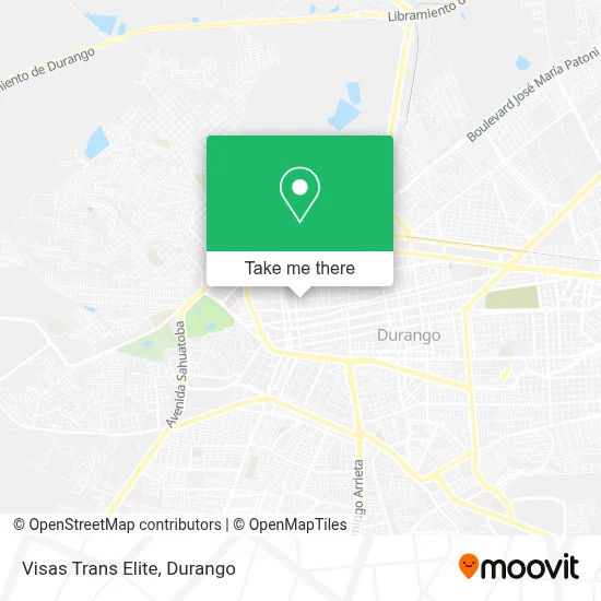 Visas Trans Elite map