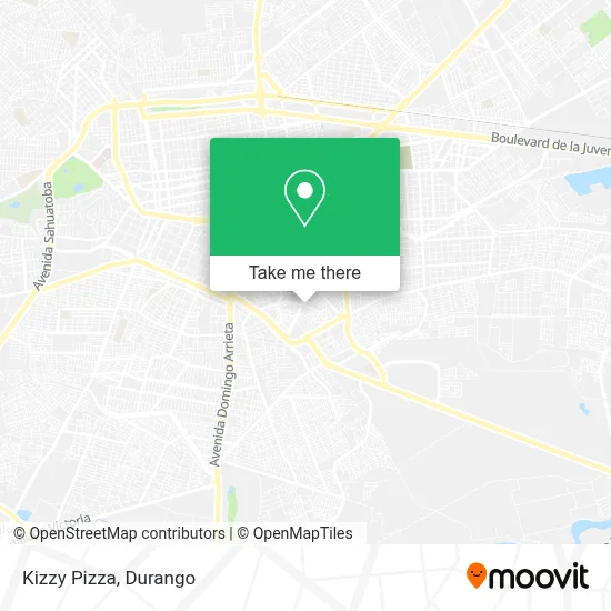 Kizzy Pizza map