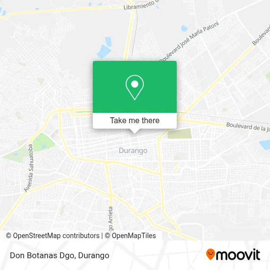 Don Botanas Dgo map