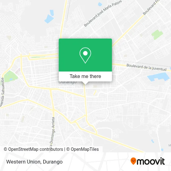 Western Union map