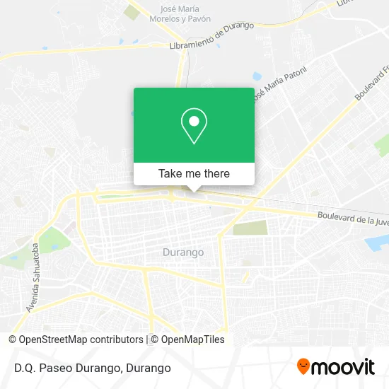 D.Q. Paseo Durango map