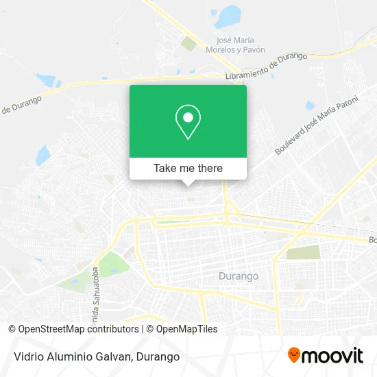 Vidrio Aluminio Galvan map