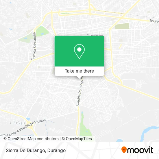 Sierra De Durango map