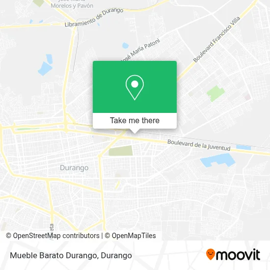 Mueble Barato Durango map