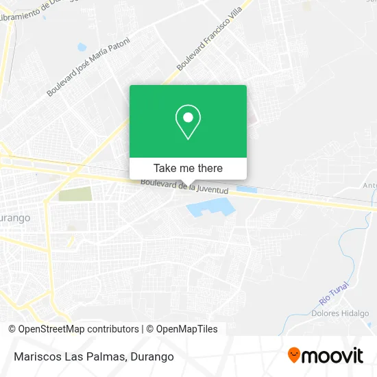 Mariscos Las Palmas map