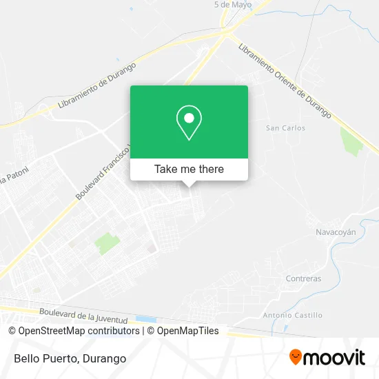 Bello Puerto map