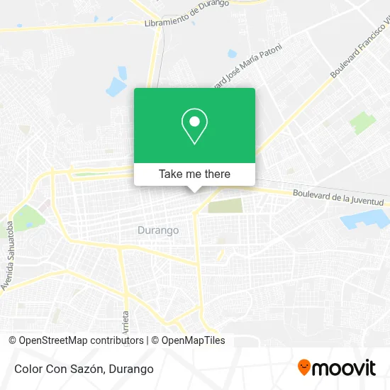 Color Con Sazón map