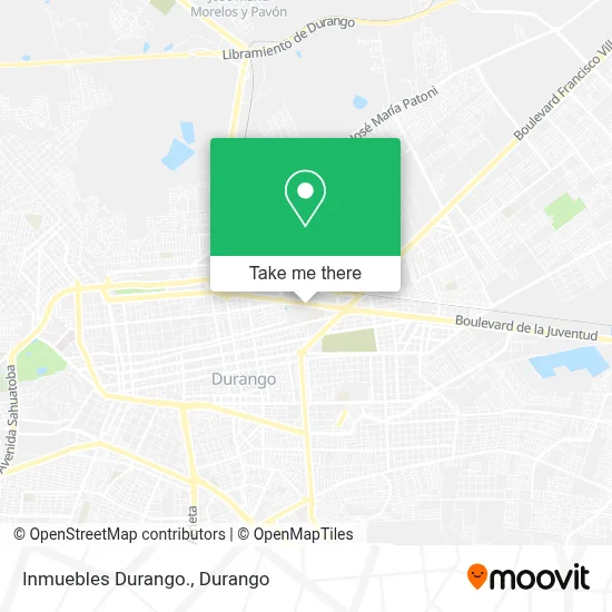 Inmuebles Durango. map