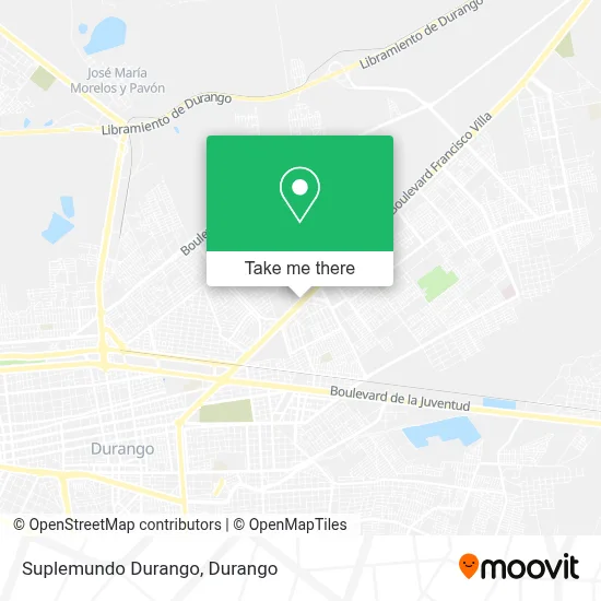 Suplemundo Durango map