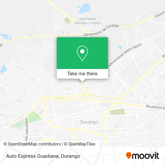 Auto Express Guadiana map