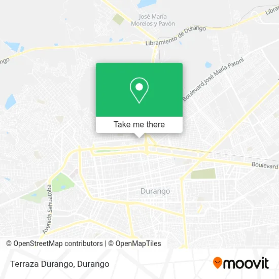 Terraza Durango map