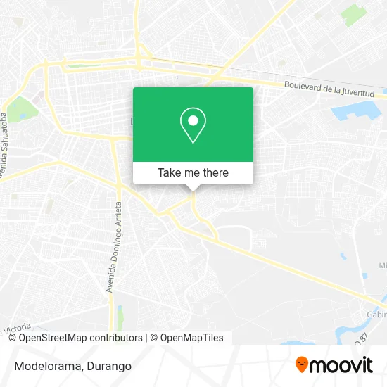 Modelorama map