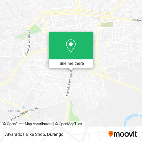 Alvarados Bike Shop map