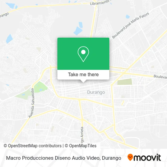 Macro Producciones Diseno Audio Video map