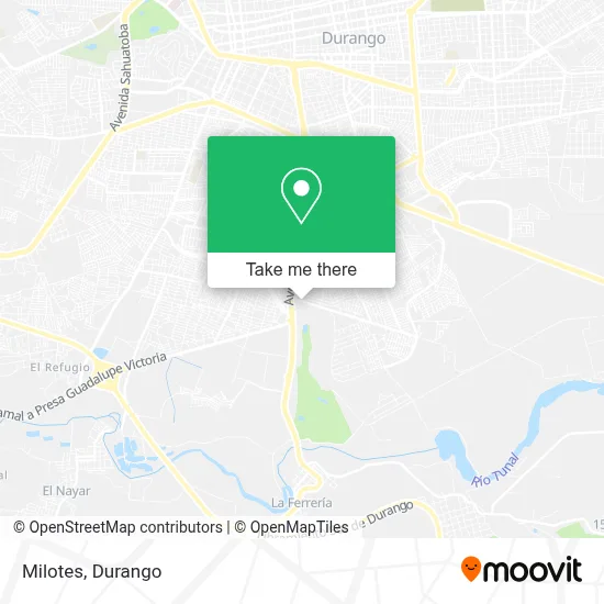 Milotes map