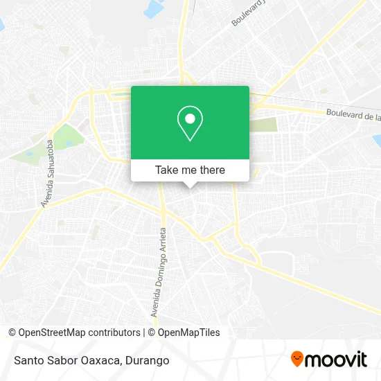 Santo Sabor Oaxaca map