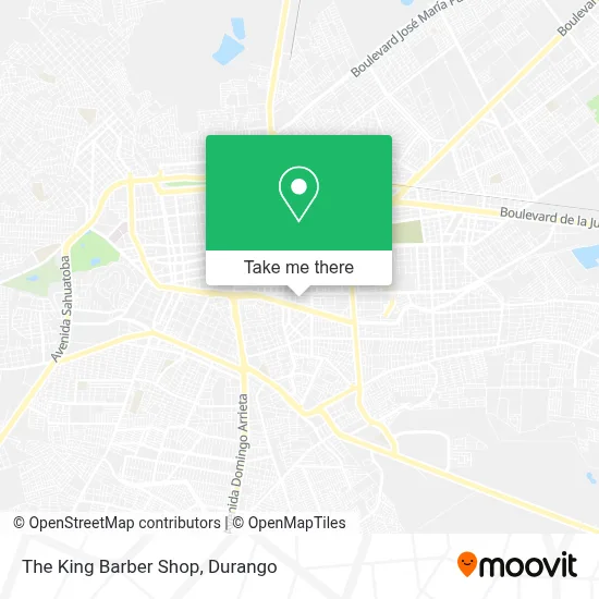 The King Barber Shop map