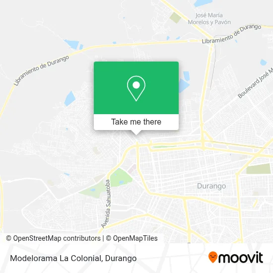 Modelorama La Colonial map