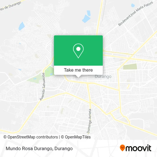 Mundo Rosa Durango map