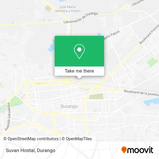 Suvan Hostal map