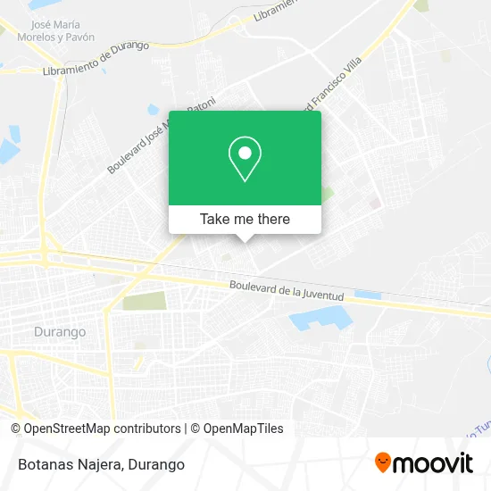 Botanas Najera map
