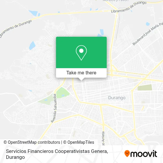 Servicios Financieros Cooperativistas Genera map