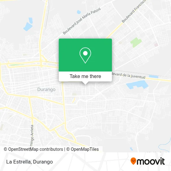 La Estrella map