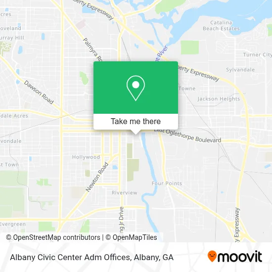 Mapa de Albany Civic Center Adm Offices