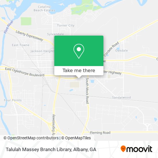 Mapa de Talulah Massey Branch Library