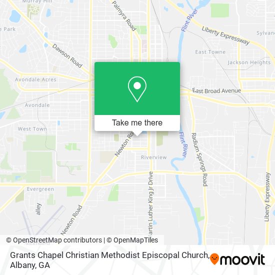 Grants Chapel Christian Methodist Episcopal Church map