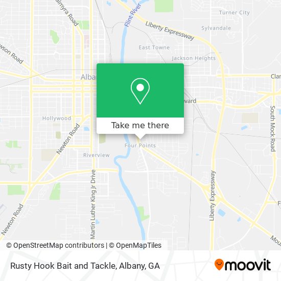 Rusty Hook Bait and Tackle map