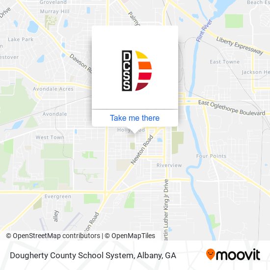 Mapa de Dougherty County School System