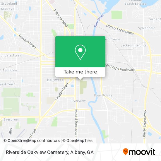 Mapa de Riverside Oakview Cemetery