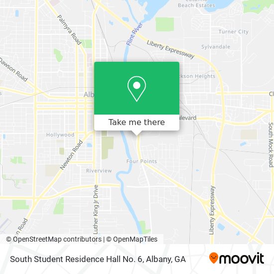 Mapa de South Student Residence Hall No. 6