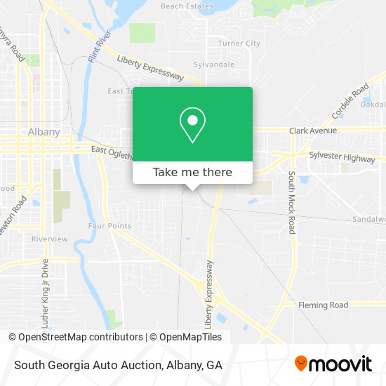 Mapa de South Georgia Auto Auction