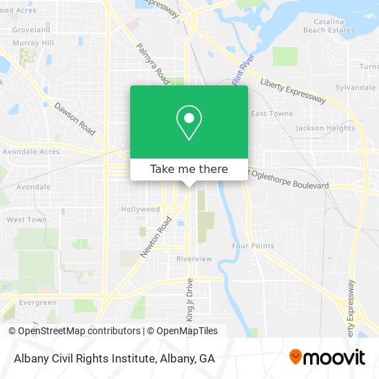 Mapa de Albany Civil Rights Institute