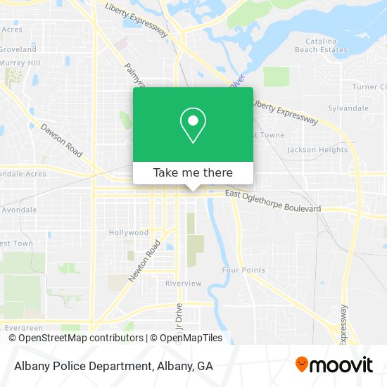 Albany Police Department map