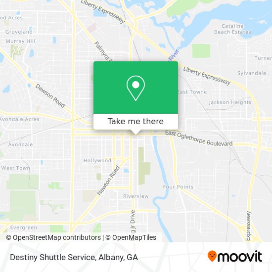 Mapa de Destiny Shuttle Service
