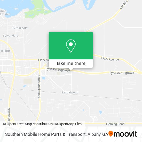 Southern Mobile Home Parts & Transport map