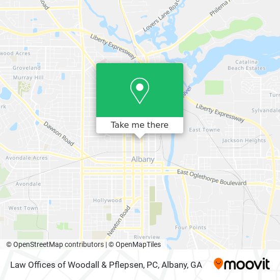 Law Offices of Woodall & Pflepsen, PC map