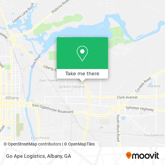 Go Ape Logistics map