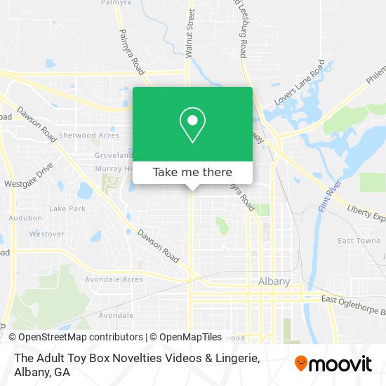 Mapa de The Adult Toy Box Novelties Videos & Lingerie