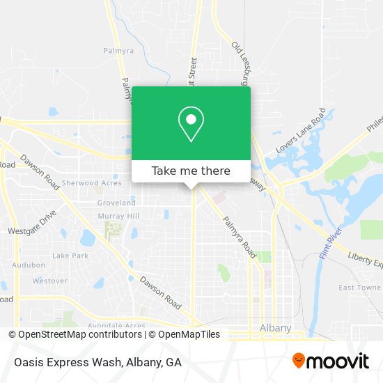 Oasis Express Wash map