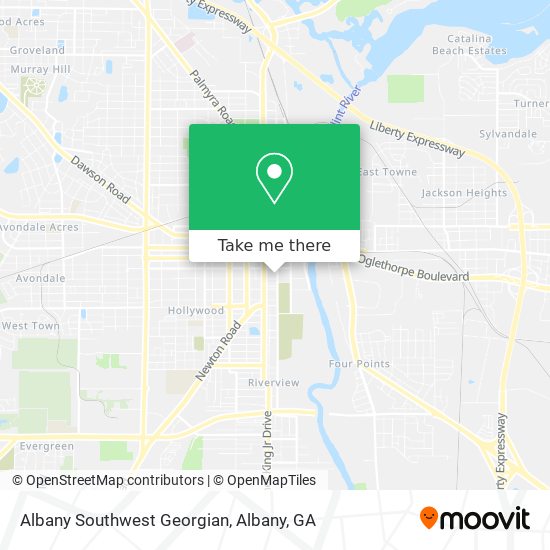 Albany Southwest Georgian map