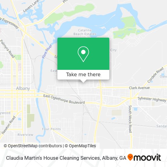 Claudia Martin's House Cleaning Services map