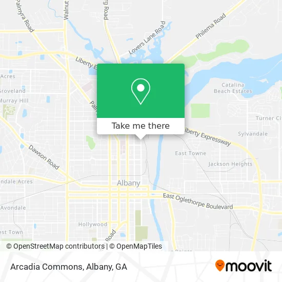 Arcadia Commons map