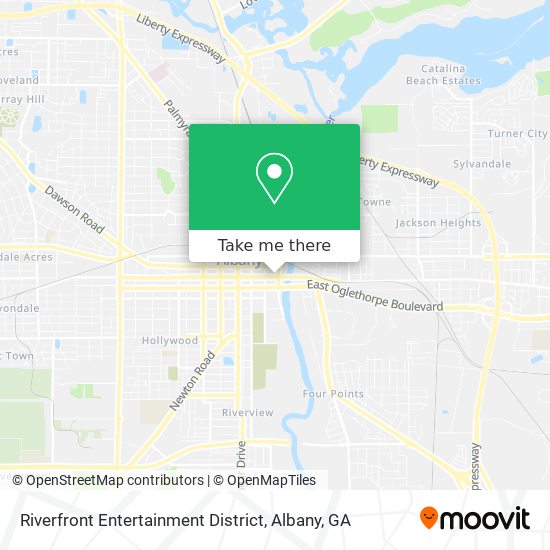 Mapa de Riverfront Entertainment District