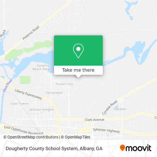 Mapa de Dougherty County School System