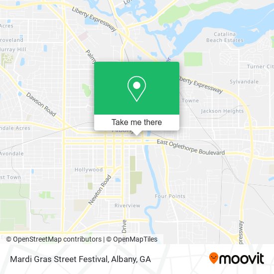 Mardi Gras Street Festival map